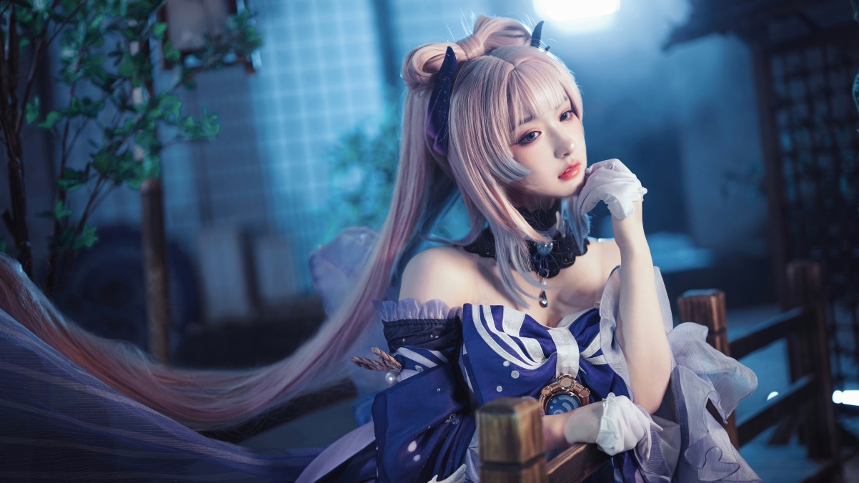 原神珊瑚宫心海Cosplay美女4K壁纸 | 高清动漫角色壁纸 - 阿里文案馆